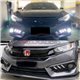 HONDA CIVIC FC 2016 - 2018 3in1 Front Bumper Mustang Style LED Daytime Running Light DRL with Running Turn Signal