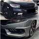 HONDA CIVIC FC 2016 - 2018 3in1 Front Bumper Mustang Style LED Daytime Running Light DRL with Running Turn Signal