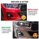 TOYOTA HILUX REVO ROCCO 2017 - 2019 3in1 Front Bumper Fog Lamp Cover LED Daytime Running Light DRL with Turn Signal