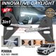 PERODUA ALZA 2022 - Onward 3in1 Front Bumper Fog Lamp Cover LED Daytime Running Light DRL with Running Turn Signal