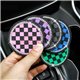 Thai Style Universal Fit Checkmate Dice Car Cup Drink Holder Anti-slip Waterproof Silicone Fashion Mat Coaster