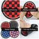 Thai Style Universal Fit Checkmate Dice Car Cup Drink Holder Anti-slip Waterproof Silicone Fashion Mat Coaster