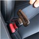 Universal 2-Way Carbon Fiber Metal Safety Seatbelt Seat Belt Car Alarm Warning Sound Stopper Buckles Lock Clip Extension