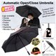 Automatic Open Close Rain Sun Anti-UV Windproof Water Repellent Coated 3-Folding 8-Ribs Portable Daily Car Umbrella