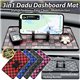 3in1 Multifunction Checkmate Dice Dadu Non-Slip Temporary Parking Number Phone Holder Stand Car Dashboard Mat Tray Pad