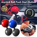 Universal Fit Car Engine Push to Start Stop Button Ignition Starter Switch Joystick Ball Sticker Cover Decoration