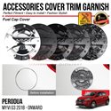 PERODUA MYVI G3 2018 - 2024 Fuel Cap Cover Chrome Matte Glossy Forged Carbon Black Garnish Trim