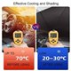 Universal Samurai Shades Anti UV Heat Insulation Car Front Windshield Windscreen Visor Sunshade Umbrella Parasol Shade