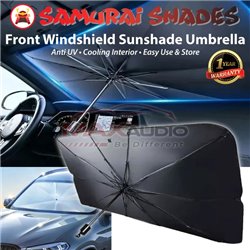 Universal Samurai Shades Anti UV Heat Insulation Car Front Windshield Windscreen Visor Sunshade Umbrella Parasol Shade