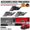 PERODUA MYVI G3 2018 - 2024 Rear AV Advance Logo Emblem Chrome Matte Glossy Forged Carbon Black Garnish Trim