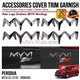 Rear MYVI Wording Logo Emblem PERODUA MYVI G3 2018 - 2024 Chrome Matte Glossy Forged Carbon Black Trim