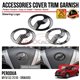 PERODUA MYVI G3 2018 - 2024 Steering Logo Emblem Chrome Matte Glossy Forged Carbon Black Garnish Trim