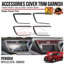 PERODUA MYVI G3 2018 - 2024 Dashboard Radio Panel Trim Chrome Matte Glossy Forged Carbon Black Garnish Trim