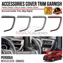 PERODUA MYVI G3 2018 - 2024 Aircond Outlet Trim Big Right Chrome Matte Glossy Forged Carbon Black Garnish Trim