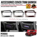 PERODUA MYVI G3 2018 - 2024 Aircond Switch Panel Trim Chrome Matte Glossy Forged Carbon Black Garnish Trim