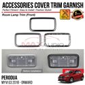 PERODUA MYVI G3 2018 - 2024 Room Lamp Trim (Front) Chrome Matte Glossy Forged Carbon Black Garnish Trim