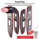 PERODUA MYVI G3 2018 - 2024 Window Switch Panel Cover Chrome Matte Glossy Forged Carbon Black Garnish Trim