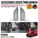 PERODUA MYVI G3 2018 - 2024 Inner Side Mirror Pillar Cover Chrome Matte Glossy Forged Carbon Black Garnish Trim