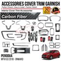 PERODUA MYVI G3 2018 - 2024 Carbon Fiber Interior Accessories Play and Play Garnish Cover Trim Premium