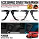 PERODUA MYVI G3 2018 - 2021 Front Bumper Fog Lamp Inner Trim Chrome Matte Glossy Forged Carbon Black Garnish Cover