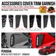 Front Bumper LED Lamp Inner Trim PERODUA MYVI G3 FACELIFT 2022 - ONWARD Chrome Matte Glossy Forged Carbon Black Garnish