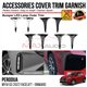 PERODUA MYVI G3 FACELIFT 2022 - ONWARD Front Bumper LED Lamp Outer Trim Chrome Matte Glossy Forged Carbon Black Garnish