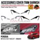 PERODUA MYVI G3 FACELIFT 2022 - ONWARD Head Lamp Eye-Lid Trim Chrome Matte Glossy Forged Carbon Black Garnish Cover