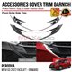 PERODUA MYVI G3 FACELIFT 2022 - ONWARD Front Grille Side Trim Chrome Matte Glossy Forged Carbon Black Garnish Cover