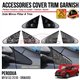 PERODUA MYVI G3 2018 - 2024 Side Mirror Pillar A Trim Chrome Matte Glossy Forged Carbon Black Garnish Cover