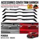 PERODUA MYVI G3 2018 - 2024 Rear Bonnet Center Garnish Chrome Matte Glossy Forged Carbon Black Trim Cover