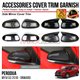 PERODUA MYVI G3 2018 - 2024 Side Mirror Cover Trim Chrome Matte Glossy Forged Carbon Black Garnish