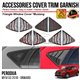 PERODUA MYVI G3 2018 - 2024 Mustang Triangle Window Cover Chrome Matte Glossy Forged Carbon Black Garnish Trim