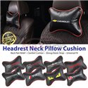 Universal Fit Carbon Fiber Leather Memory Cotton Car Seat Headrest Neck Support Pillow Soft Cushion