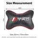 Universal Fit Carbon Fiber Leather Memory Cotton Car Seat Headrest Neck Support Pillow Soft Cushion