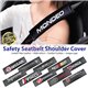 Universal Fit Carbon Fiber Leather Car Seat Safety Belt Strap Shoulder Soft Cushion Pad Cover Accessories