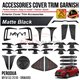 PERODUA MYVI G3 2018-2024 Matte Black Exterior Accessories Play and Play Garnish Cover Trim Premium