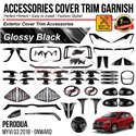 PERODUA MYVI G3 2018-2024 Glossy Black Exterior Accessories Play and Play Garnish Cover Trim Premium