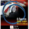 SZ AUDIO 0.5 RCA Cable for Preamp Equalizer Best Product in Taiwan!