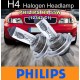 PHILIPS H4 12V 60/55W Halogen Bulb Per Pair Made In Germany [12342 C1]