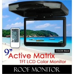 ACTIVE MATRIX 9" Digital HD Quality Black Color TFT Roof Monitor [9004 Black]