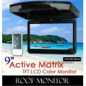 ACTIVE MATRIX 9" Digital HD Quality Black Color TFT Roof Monitor [9004 Black]