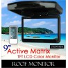 ACTIVE MATRIX 9" Digital HD Quality Black Color TFT Roof Monitor [9004 Black]
