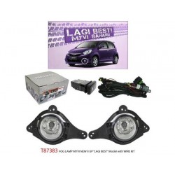 MYVI Lagi Best 2011: TRIO OEM Fog Lamp Spot Light w/ Wire Kit [T87383]