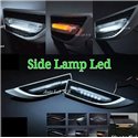 YCL 3 in 1 Universal Side Fender LED Light Bar DRL Day Time Running Light + Signal Indicator + Welcome Light [YCL-723]