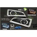 HONDA CITY GM6 2014 - 2017 3 in 1 LED Day Time Running Light DRL + Signal + Auto On Fog Lamp Cover
