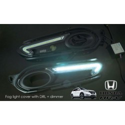 HONDA HRV VEZEL 3 in 1 LED Day Time Running Light DRL + Auto Dimmer + Auto On Fog Lamp Cover