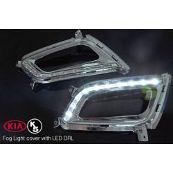 KIA K5 Old FL 2011 - 2013 3 in 1 LED Day Time Running Light DRL + Auto Dimmer + Auto On Fog Lamp Cover