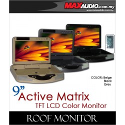 ACTIVE MATRIX 9" Digital HD Quality Grey Color TFT Roof Monitor Made In Taiwan