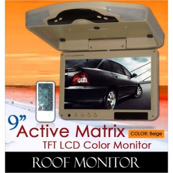 ACTIVE MATRIX 9" Digital HD Quality Beige Color TFT Roof Monitor [9004 Beige]