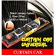 Universal 50Cm M Size VIP Style Black Jersey Fabric Car Curtain for Saloon, SUV, MPV Cars